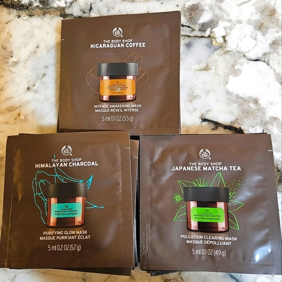 The Body Shop Other - The Body Shop 3 Face Mask Samples Bundle-30 Packets